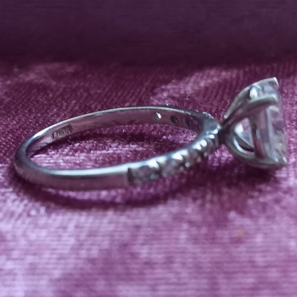 Silver Clear Cubic Zirconia Ring - Picture 7 of 12